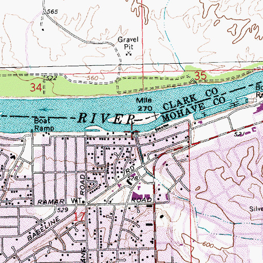 Topographic Map of Montana Wash, AZ