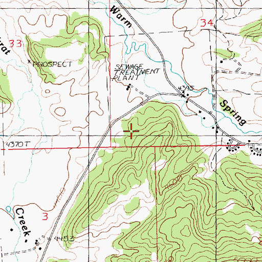 Topographic Map of 17N19E34CCBD01 Well, MT