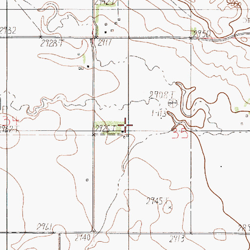 Topographic Map of 17N50E35BCD_01 Well, MT