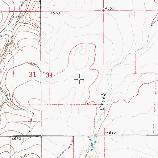 Topographic Map of 18N10E02BD__01 Well, MT