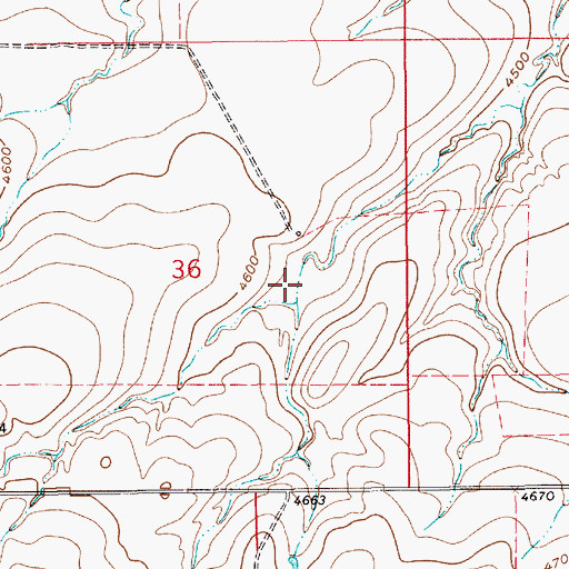 Topographic Map of 17N09E36DA__01 Spring, MT