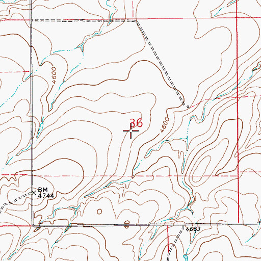 Topographic Map of 17N09E36DB__01 Spring, MT