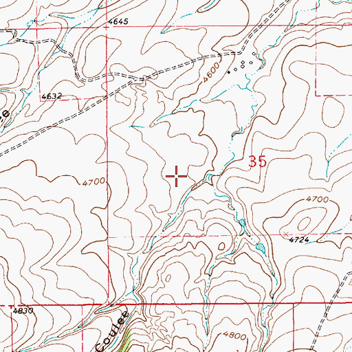 Topographic Map of 17N09E35CA__02 Spring, MT