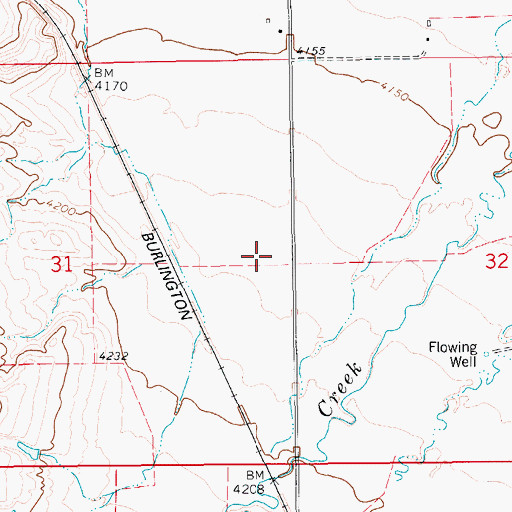 Topographic Map of 17N12E32BC__01 Spring, MT