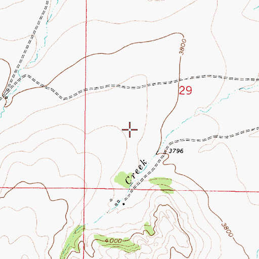 Topographic Map of 17N01E29C___01 Spring, MT