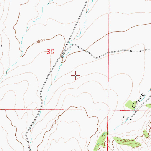 Topographic Map of 17N01E30D___01 Well, MT