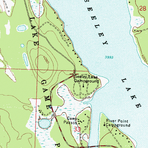 Topographic Map of 17N15W33BABA01 Well, MT
