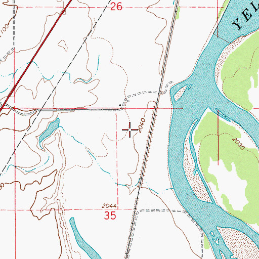 Topographic Map of 17N55E35AB__01 Well, MT