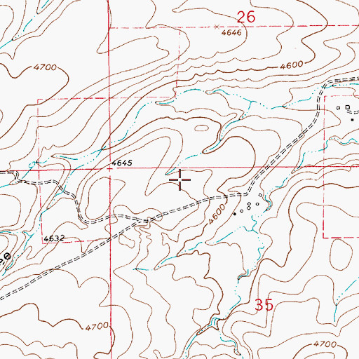 Topographic Map of 17N09E35BA__01 Spring, MT