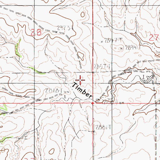 Topographic Map of 17N51E28DDC_01 Well, MT