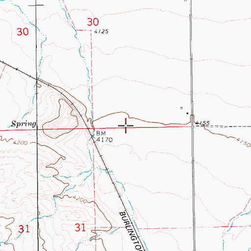 Topographic Map of 17N12E30DD__01 Well, MT