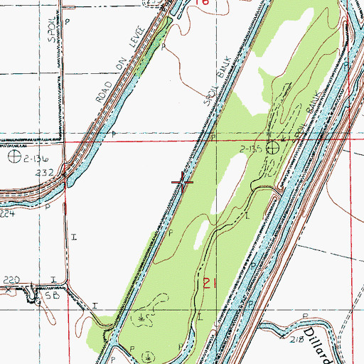 Topographic Map of Ditch Number 2, AR