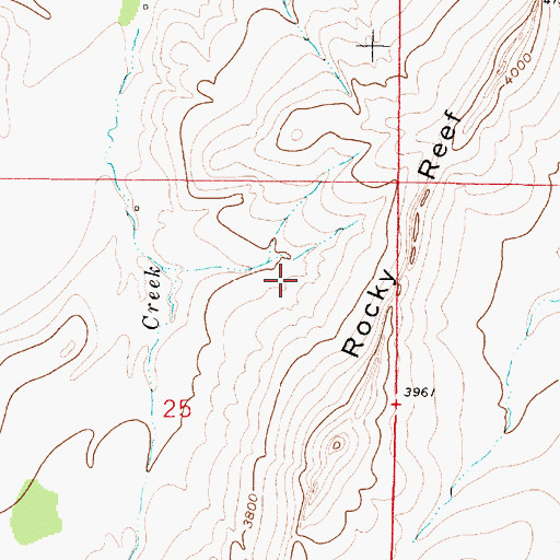 Topographic Map of 17N01W25A___01 Spring, MT