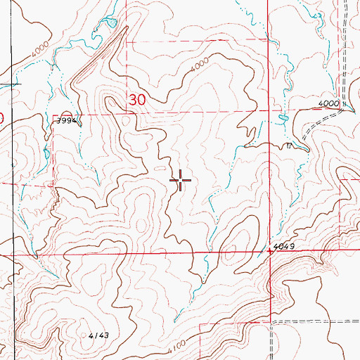 Topographic Map of 17N13E30DBD_01 Well, MT