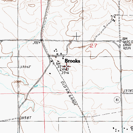 Topographic Map of 17N18E27CBD_01 Well, MT