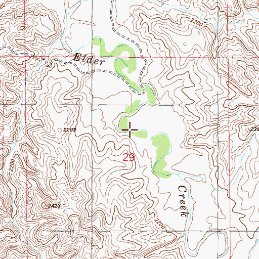 Topographic Map of 16N57E27AAC_01 Well, MT