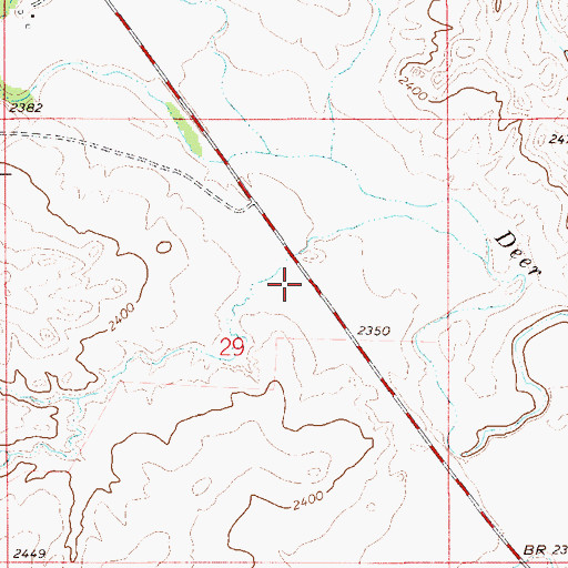 Topographic Map of 17N54E29ACDB01 Well, MT