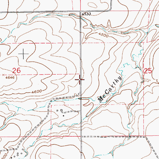 Topographic Map of 17N09E25CB__01 Spring, MT