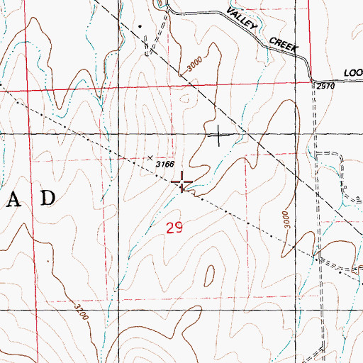 Topographic Map of 17N20W29ACB_01 Well, MT