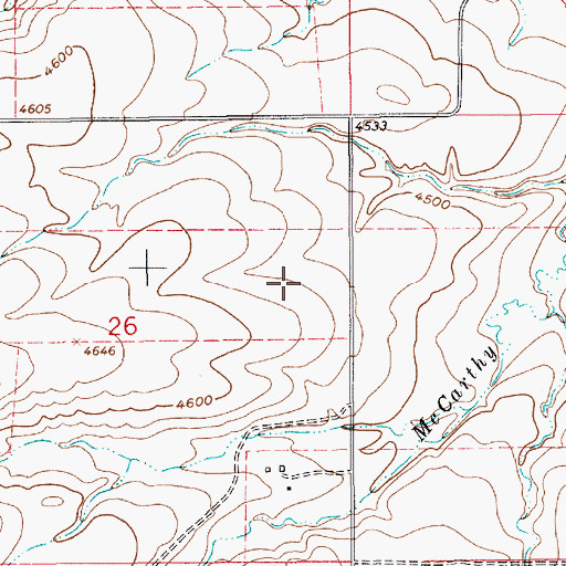 Topographic Map of 17N09E26AD__01 Spring, MT