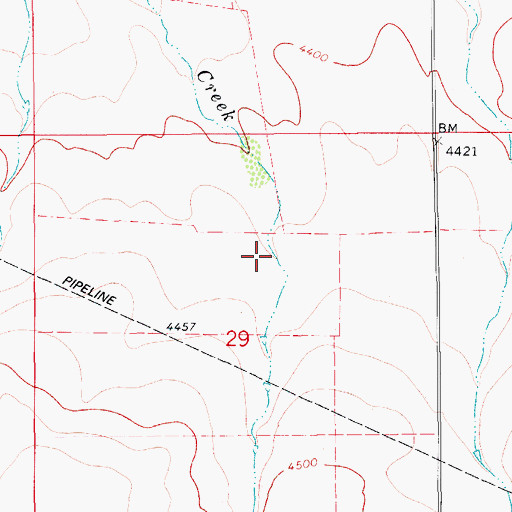 Topographic Map of 17N10E29AC__01 Well, MT