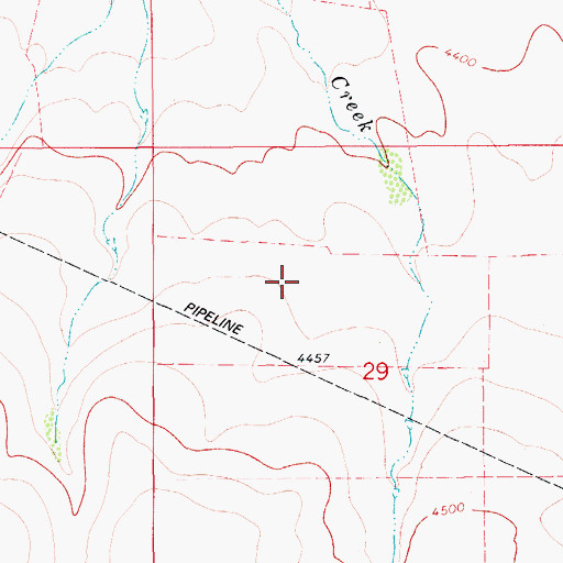 Topographic Map of 17N10E29BD__01 Well, MT