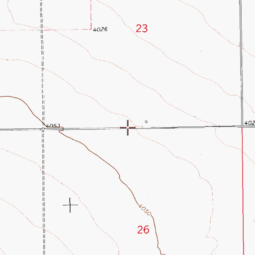 Topographic Map of 17N12E23DC__01 Well, MT