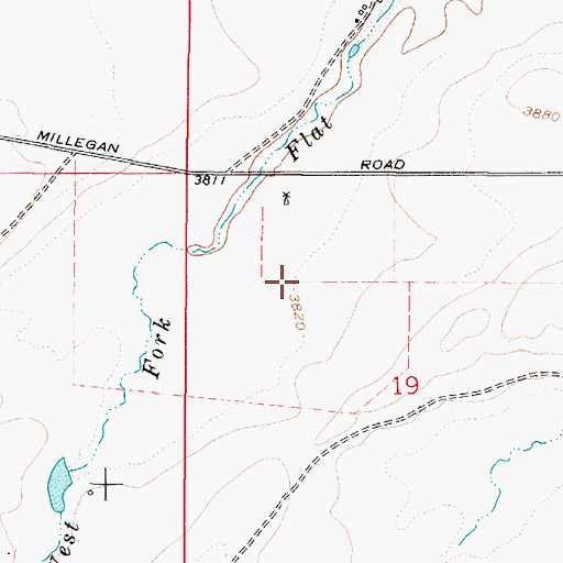 Topographic Map of 17N02E19B___01 Well, MT