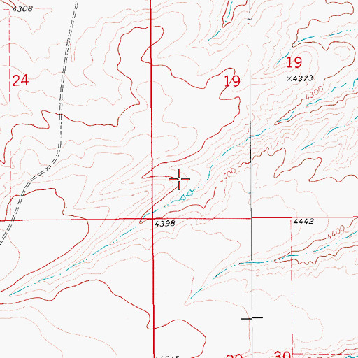Topographic Map of 17N11E19CC__01 Spring, MT