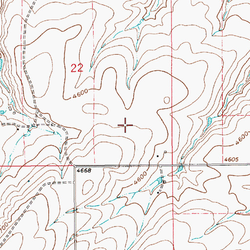 Topographic Map of 17N09E22DD__01 Well, MT
