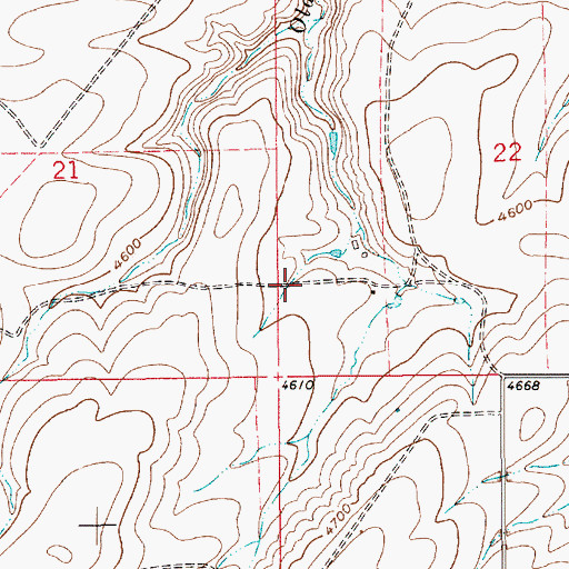Topographic Map of 17N09E22CC__01 Well, MT