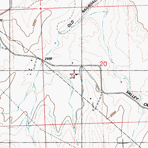 Topographic Map of 17N20W20CAB_02 Well, MT