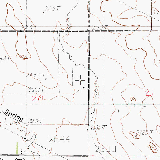 Topographic Map of 17N52E20ADDD01 Well, MT