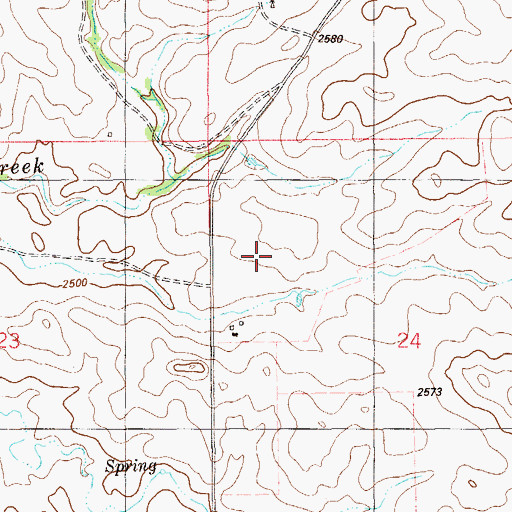 Topographic Map of 17N59E24BCC_01 Well, MT