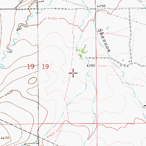 Topographic Map of 17N10E19DA__01 Spring, MT