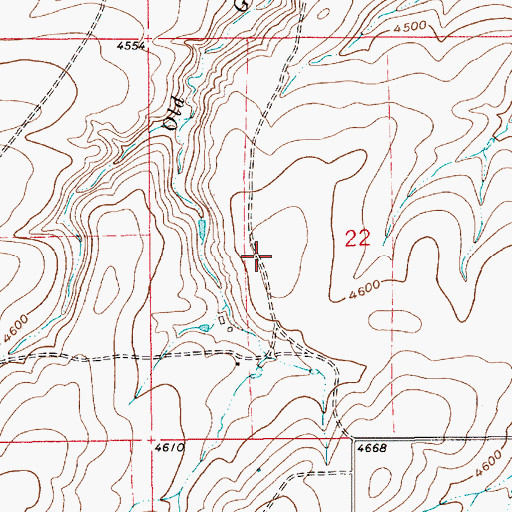 Topographic Map of 17N09E22CA__01 Spring, MT