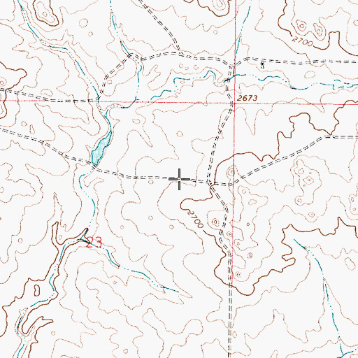 Topographic Map of 17N44E23ADBB01 Well, MT