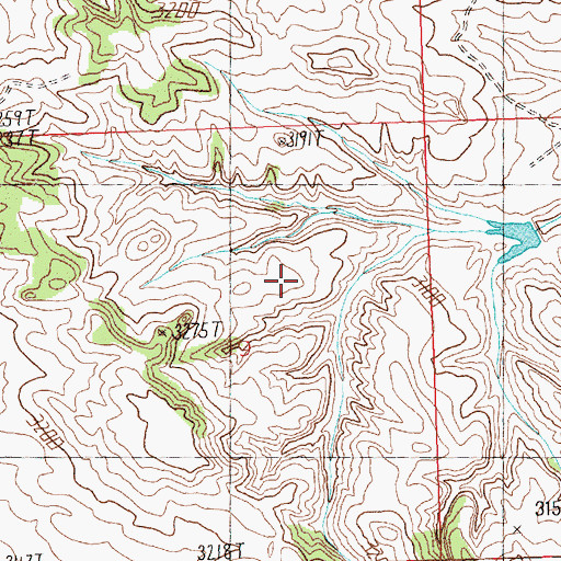 Topographic Map of 17N25E25AC__01 Well, MT