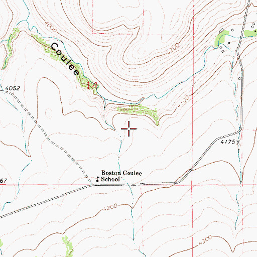 Topographic Map of 17N03E14D___01 Well, MT