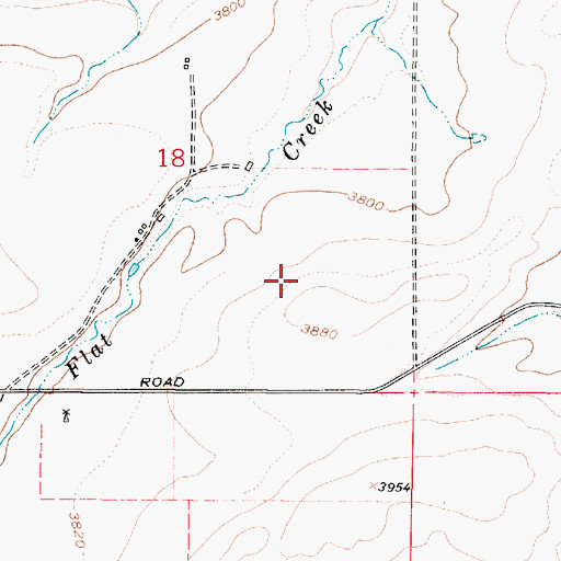 Topographic Map of 17N02E18D___03 Well, MT