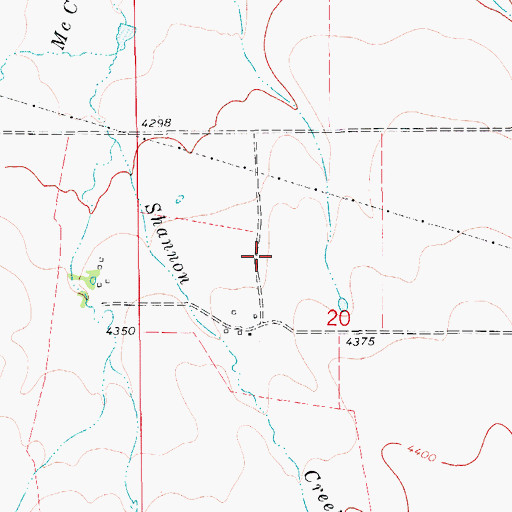 Topographic Map of 17N10E20BD__01 Well, MT