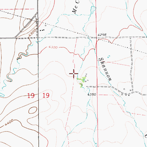 Topographic Map of 17N10E19AD__02 Spring, MT