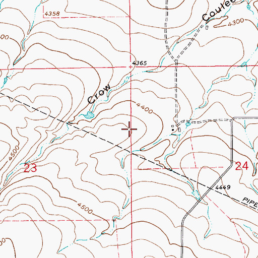 Topographic Map of 17N09E24BC__02 Well, MT