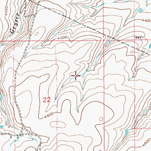 Topographic Map of 17N09E22AD__01 Spring, MT