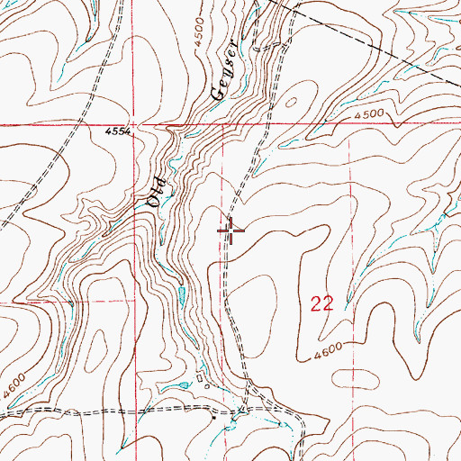 Topographic Map of 17N09E22BD__01 Spring, MT