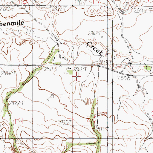 Topographic Map of 17N51E19AAA_01 Well, MT