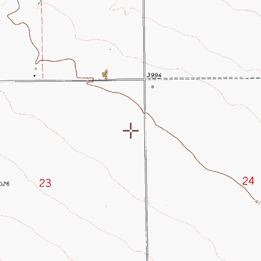 Topographic Map of 17N12E24BB__02 Well, MT