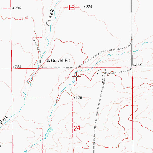Topographic Map of 17N10E24AB__03 Well, MT
