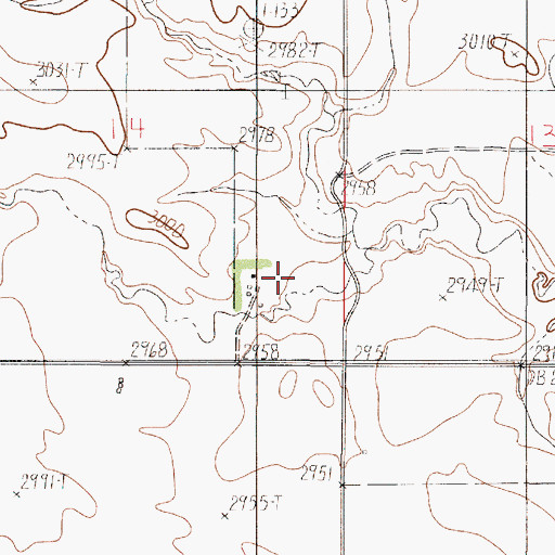 Topographic Map of 17N50E14DDB_01 Well, MT