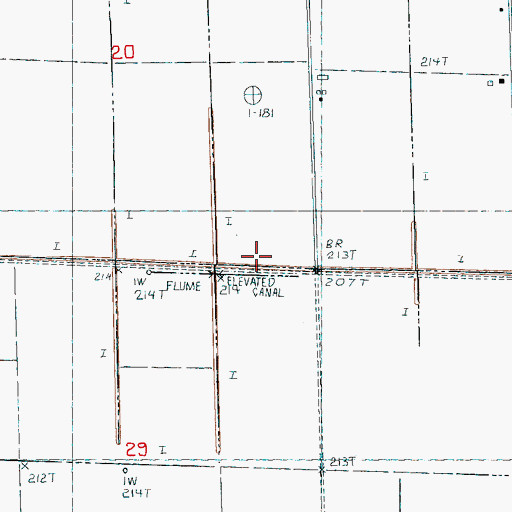 Topographic Map of Ditch Number 21, AR